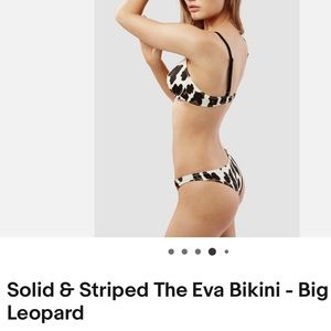 Solid & Striped Eva Leopard Bikini Size Small